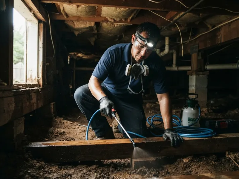 Crawlspace and Pier-and-Beam Moisture Pest Remediation in Fort Worth, TX